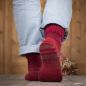 Preview: Stricksocken Rot Tragebeispiel